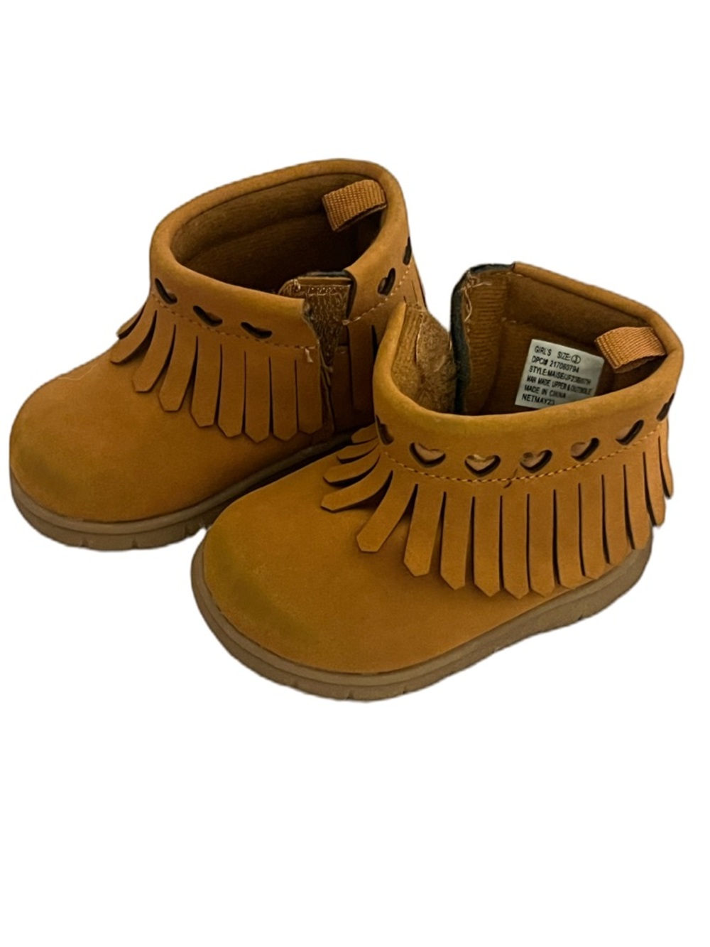 Carter's Tan Fringe Toddler Moccasins